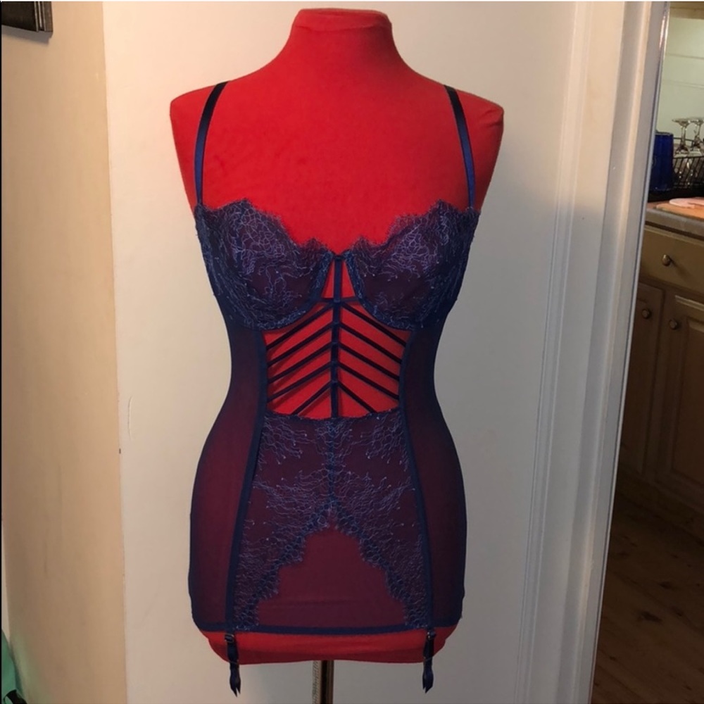 Gorgeous blue corset